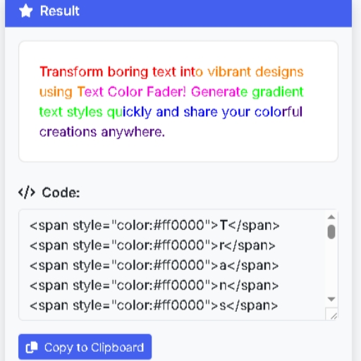 Text Color Fader